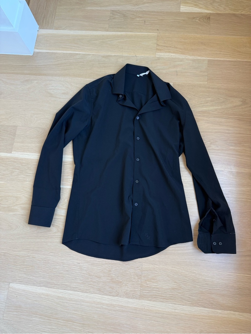 State and Liberty Men's Black Long-Sleeve Dress Shirt - Modern Tailored Fit